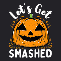 Lets Get Smashed Funny Pumpkin Halloween Drinking Costume Youth Tee | Artistshot