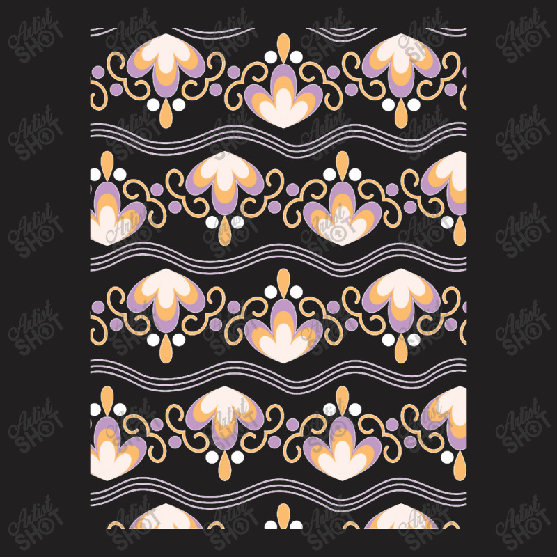 Ornamental Floral Seamless Pattern Creative Oriental Wavy Design Repea T-shirt | Artistshot