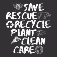 Save Rescue Recycle Plant Clean Care Vintage Short | Artistshot