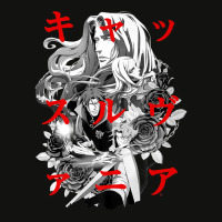 Castlevania Group Shot Kanji Overlay Premium T Shirt Scorecard Crop Tee | Artistshot