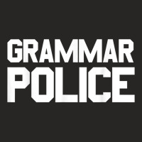 Grammar Police Costume Funny Halloween Grammar Police Ladies Fitted T-shirt | Artistshot