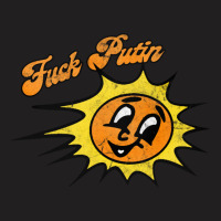 Fuck Putin Retro Sun Design T-shirt | Artistshot