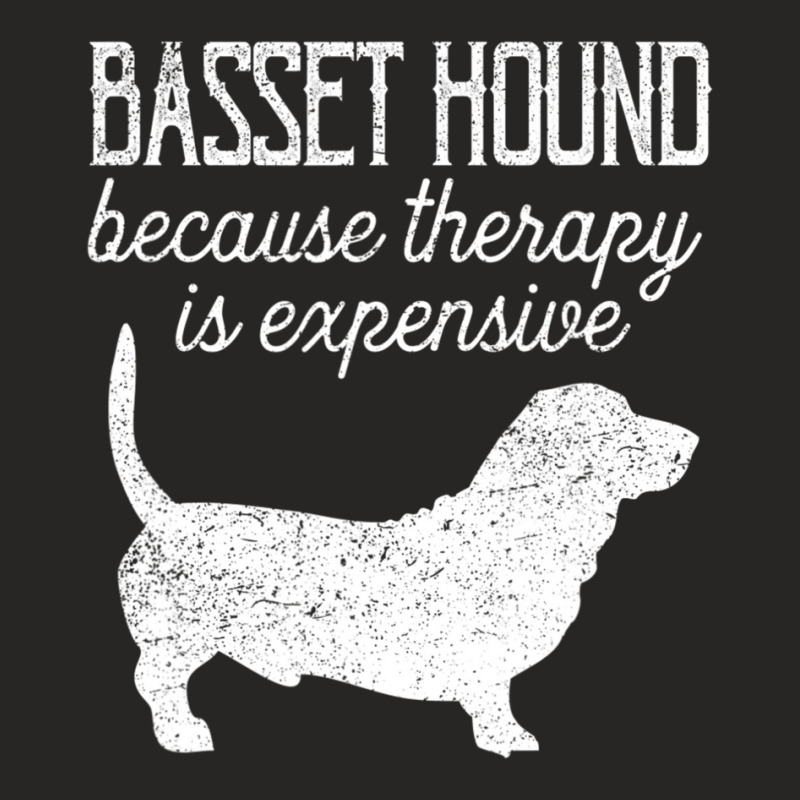 Trending Basset Hound Because Therapy Is Expensive Adopt Dont Shop Ladies Fitted T-Shirt by michealyoungerlk01 | Artistshot