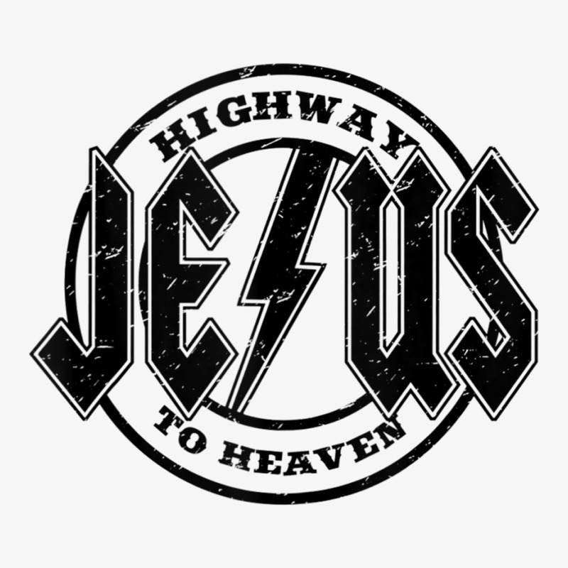 Jesus Highway To Heaven Lightning Bolt Christian Religious Tank Top Ladies Fitted T-Shirt by kleebbi | Artistshot