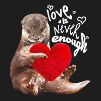 Otter T  Shirt Otter And Soft Red Heard T  Shirt Classic T-shirt | Artistshot