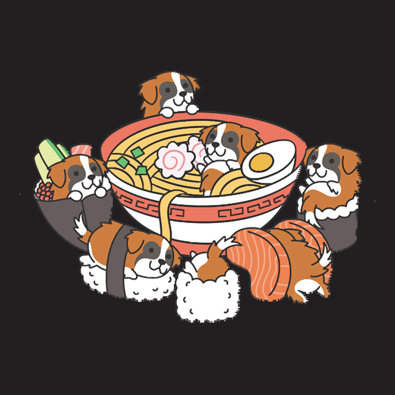 Saint Bernard T  Shirt Saint Bernard Ramen Sushi T  Shirt T-shirt | Artistshot