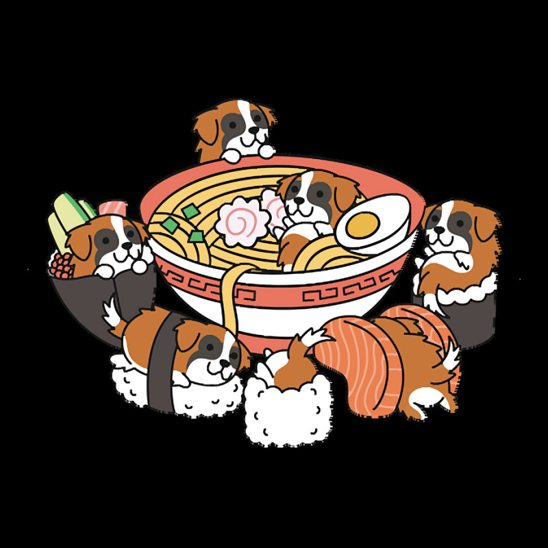 Saint Bernard T  Shirt Saint Bernard Ramen Sushi T  Shirt V-neck Tee | Artistshot