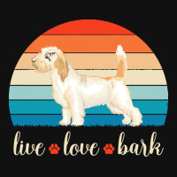 Petit Basset Griffon Vendeen T  Shirt Live Love Bark Petit Basset Grif Baby Beanies | Artistshot