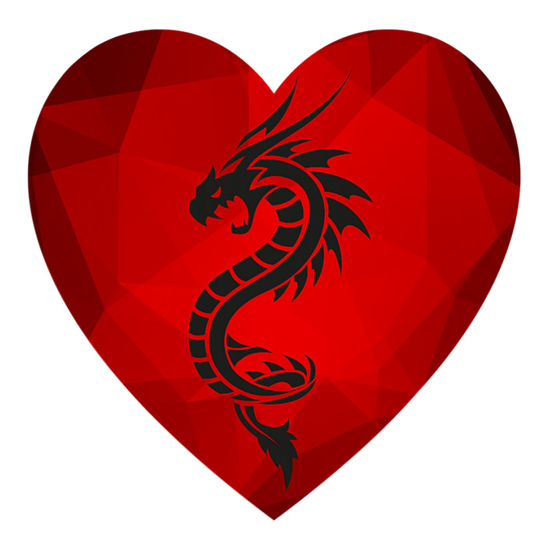 Dragon Valentines Day Heart Women Dragon Lover Valentine Sticker | Artistshot