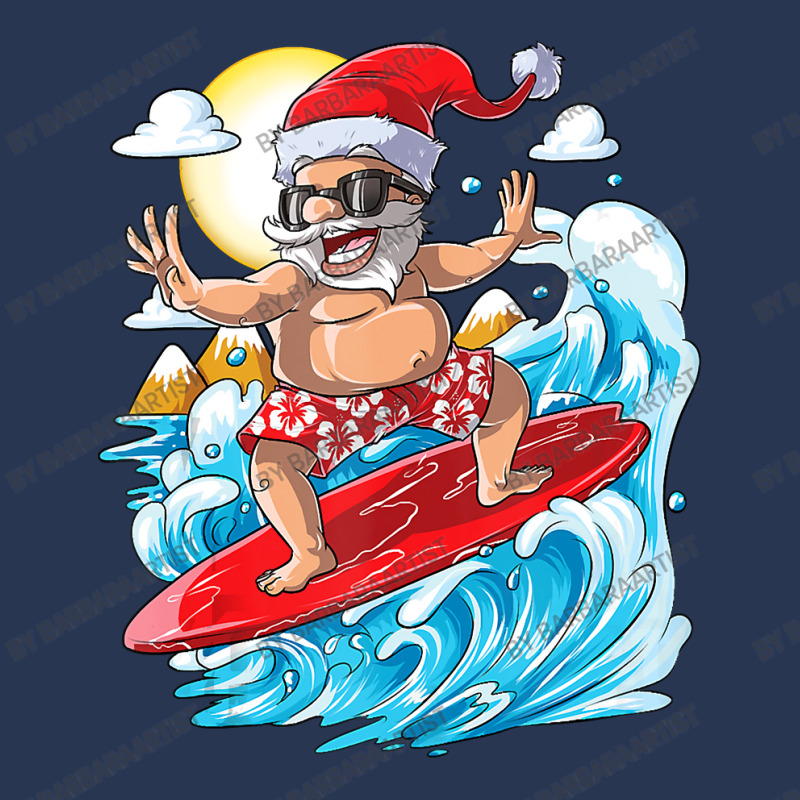 Christmas In July Santa Surf Hawaiian Men Summer Surfing Ladies Denim Jacket by BarbaraArtist | Artistshot