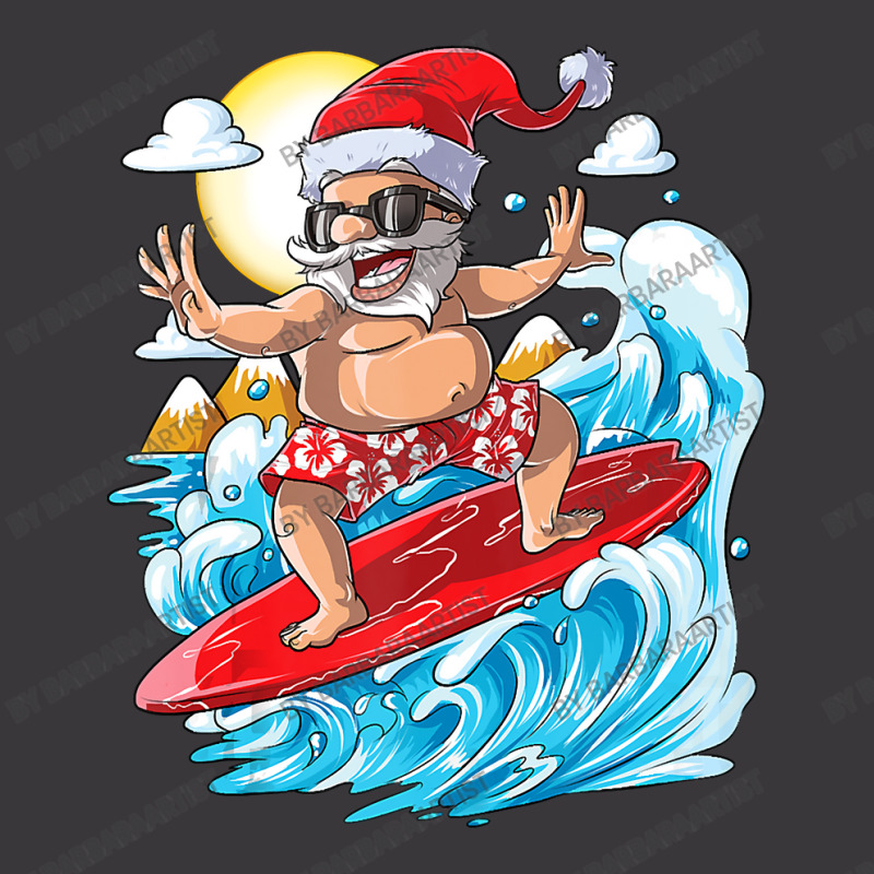 Christmas In July Santa Surf Hawaiian Men Summer Surfing Ladies Curvy T-Shirt by BarbaraArtist | Artistshot