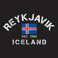 Trending Reykjavik Iceland Est. 1785 Flag Souvenir Gift T-shirt | Artistshot