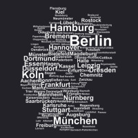 Germany Map Silhouette Towns Cities Berlin Hamburg Travel Premium T Sh Unisex Sherpa-lined Denim Jacket | Artistshot