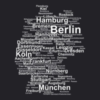 Germany Map Silhouette Towns Cities Berlin Hamburg Travel Premium T Sh Youth Tee | Artistshot