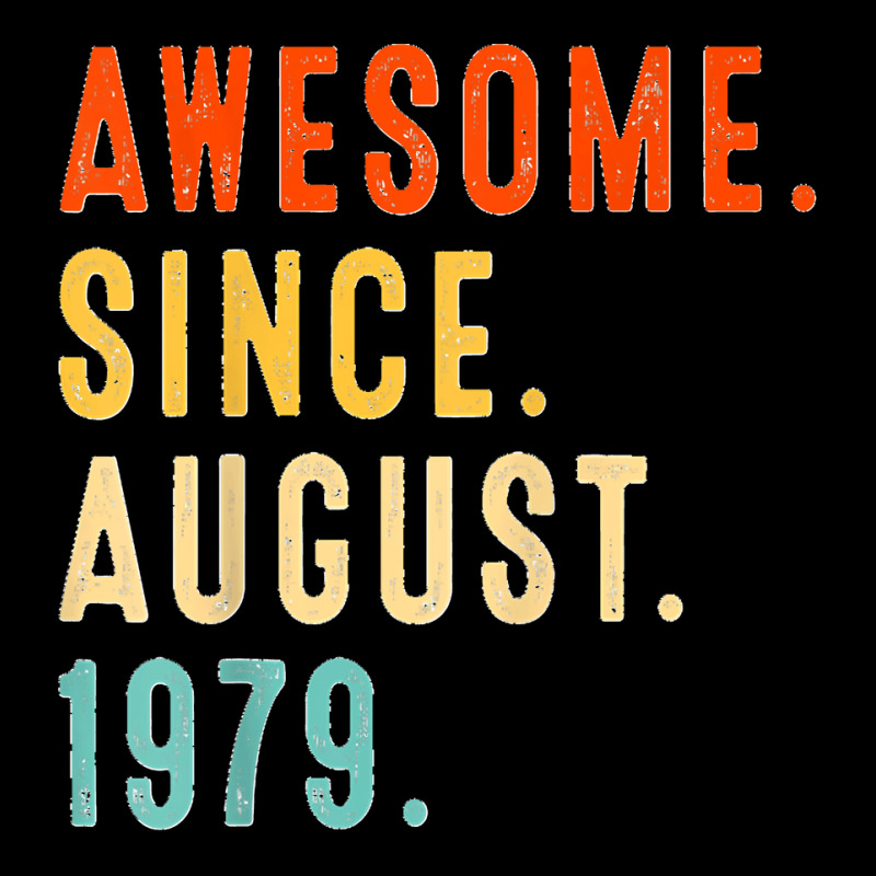 Awesome Since August 1979 Vintage 43rd Birthday Pocket T-shirt | Artistshot