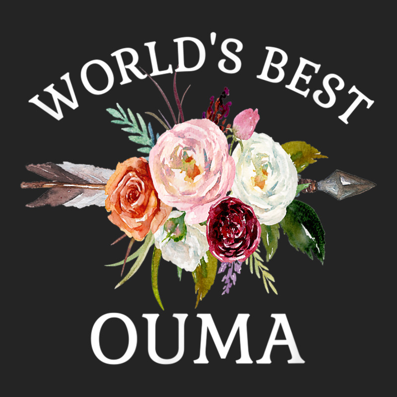 World's Best Ouma Rustic Arrow Flower Bouquet Grandma 3/4 Sleeve Shirt | Artistshot