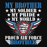 Hot Trend My Brother Is A Soldier Airman Proud Air Force Brother Crop Top | Artistshot