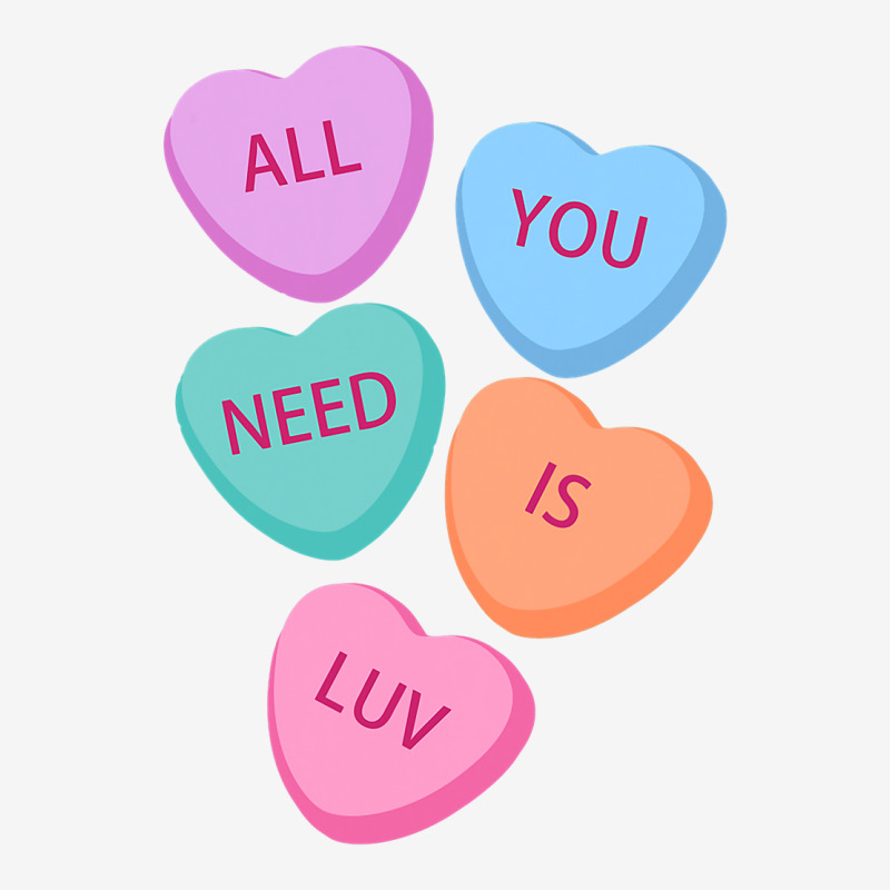 All You Need Is Luv Hearts Candy Love Valentine S Baby Bibs by joseph89 | Artistshot