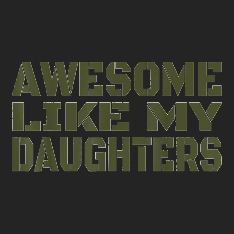 Awesome Like My Daughters Happy Fathers Day 3/4 Sleeve Shirt | Artistshot