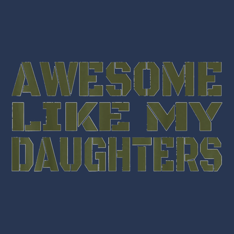 Awesome Like My Daughters Happy Fathers Day Men Denim Jacket | Artistshot