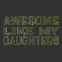 Awesome Like My Daughters Happy Fathers Day Vintage Hoodie And Short Set | Artistshot