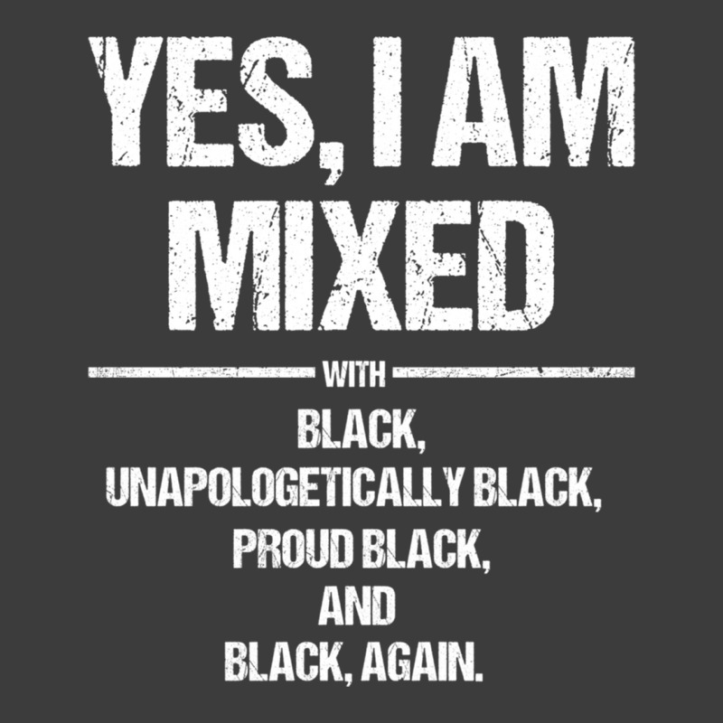 Yes I Am Mixed With Black Proud Black History Month L Sleeve Men's Polo Shirt | Artistshot