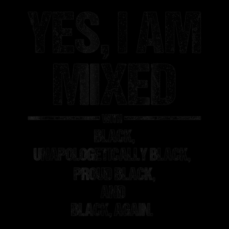 Yes I Am Mixed With Black Proud Black History Month Men's Long Sleeve Pajama Set | Artistshot