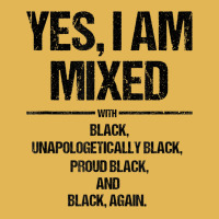 Yes I Am Mixed With Black Proud Black History Month Vintage Hoodie And Short Set | Artistshot