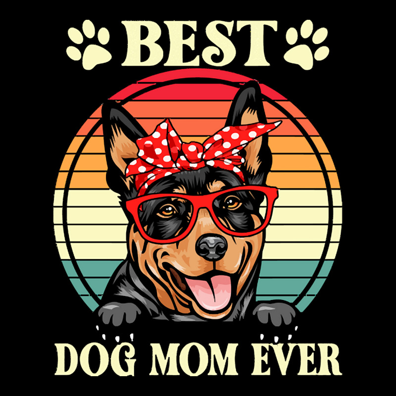 Dog Mom Gifts T  Shirt Funny Best Australian Kelpie Dog Mom For Dog Lo Adjustable Cap by roderick79981 | Artistshot