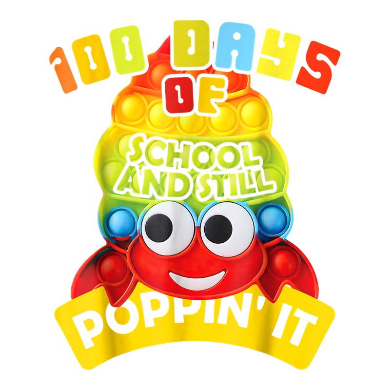 100 Days Of School And Still Poppin' It 100 Days Crab Pop It T Shirt Crewneck Sweatshirt | Artistshot