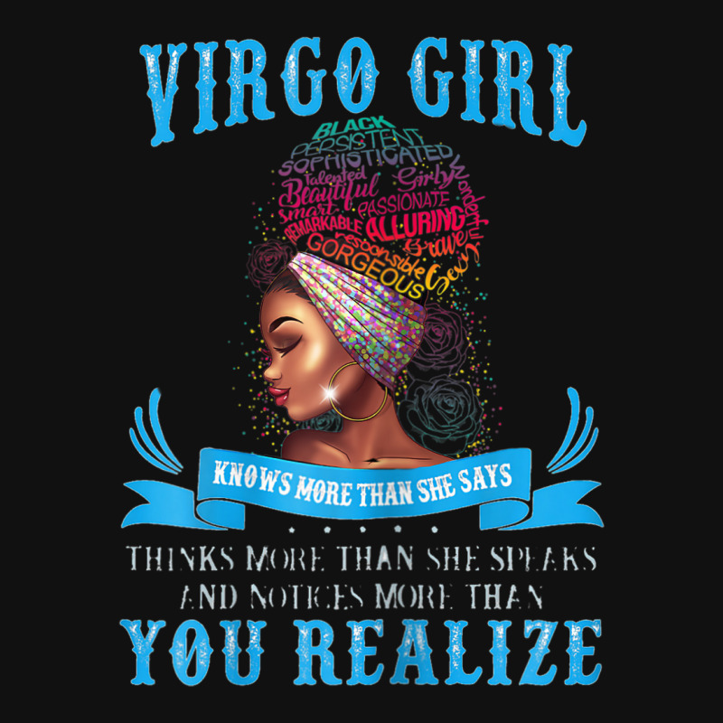 Womens Virgo Girl September August Black Girl Magic Zodiac Bday Graphic T-shirt | Artistshot