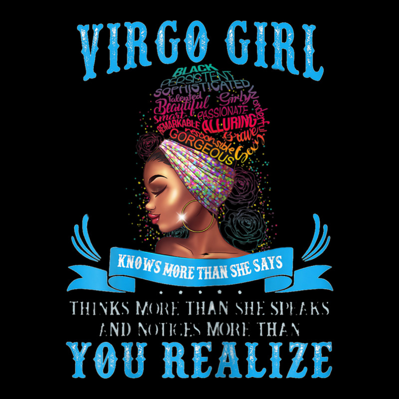 Womens Virgo Girl September August Black Girl Magic Zodiac Bday Pocket T-shirt | Artistshot