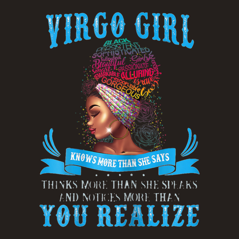 Womens Virgo Girl September August Black Girl Magic Zodiac Bday Tank Top | Artistshot