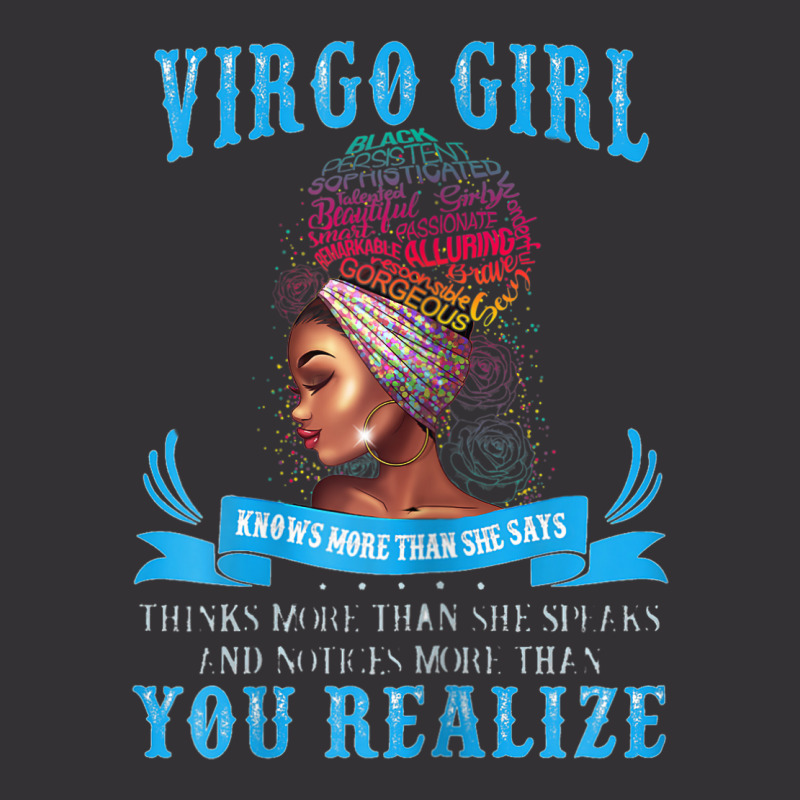 Womens Virgo Girl September August Black Girl Magic Zodiac Bday Vintage Hoodie | Artistshot