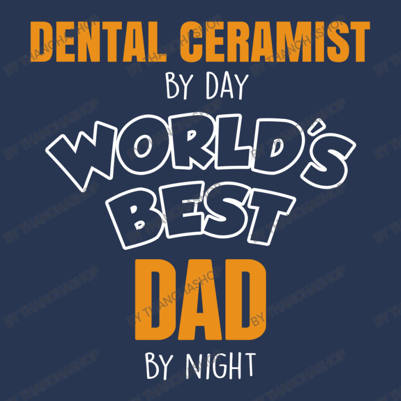 Dental Ceramist By Day Worlds Best Dad By Night Fathers Day Men Denim Jacket | Artistshot