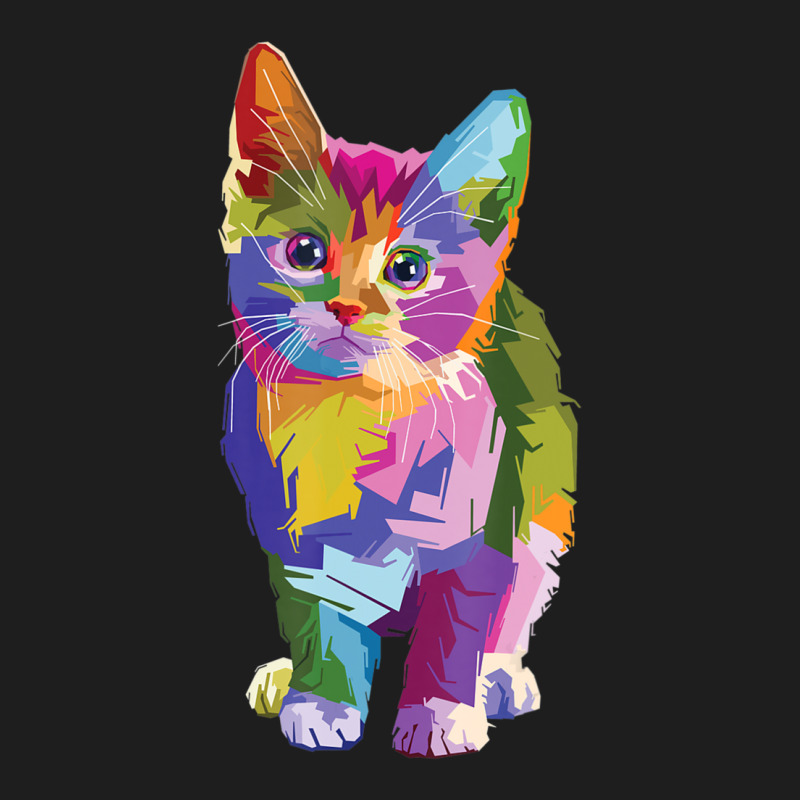 Limited Edition Colorful Poly Pop Art Adopt Cute Little Kitty Cat Love ...