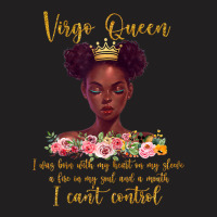 Womens Virgo S Black Girl Magic Birthday Blm Afro Woman T-shirt | Artistshot