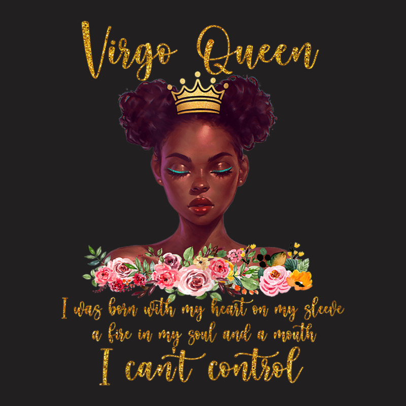 Womens Virgo S Black Girl Magic Birthday Blm Afro Woman T-shirt | Artistshot