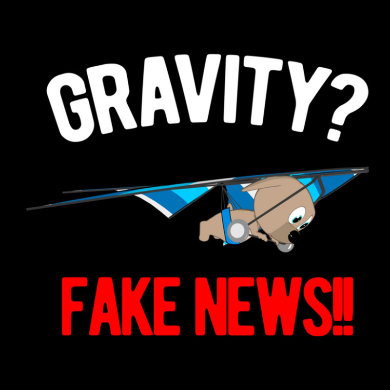 Gravity Fake News - Funny Hang Glider Satire Adjustable Cap by WilliamReitmeyer | Artistshot