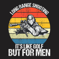 Long Range Shooting It's Like Golf But For Men Retro Sniper Premium T T-shirt | Artistshot