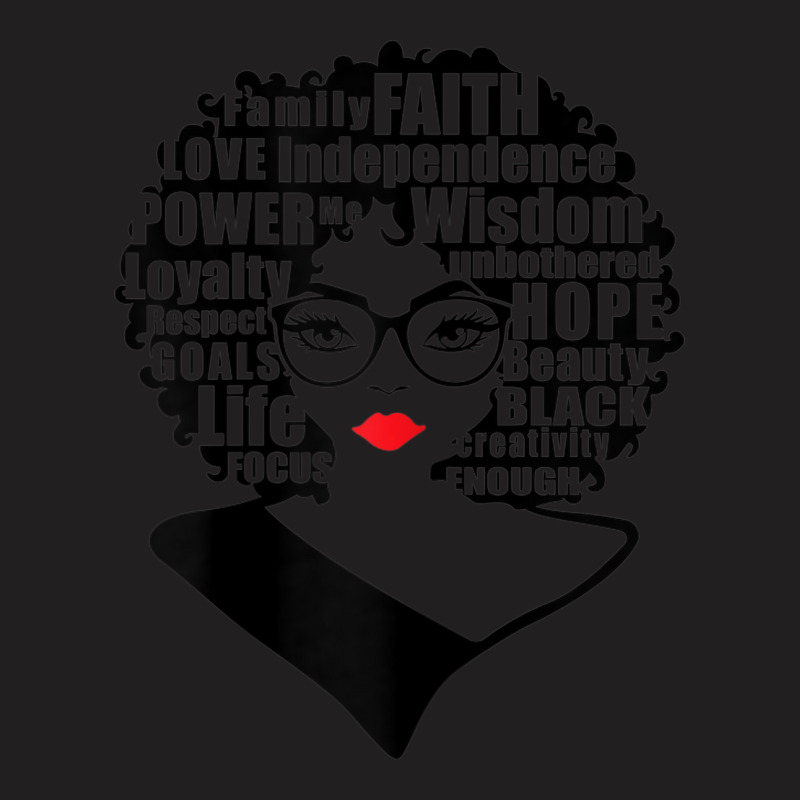 Womens Womens Strong Black Woman Afro Gasses T-shirt | Artistshot