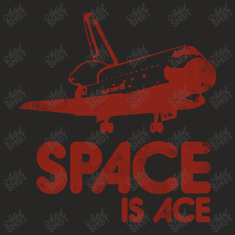 Trending Space Is Ace Vintage Science Ladies Fitted T-Shirt by laurynvanhoose | Artistshot