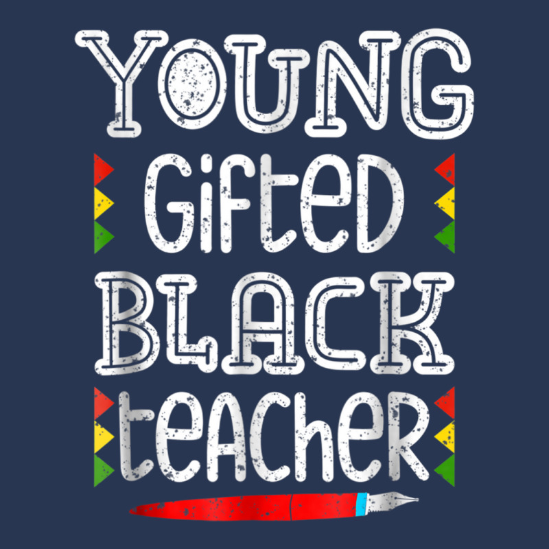 Young Gifted Black Teacher Shirt Black History Month School Men Denim Jacket | Artistshot