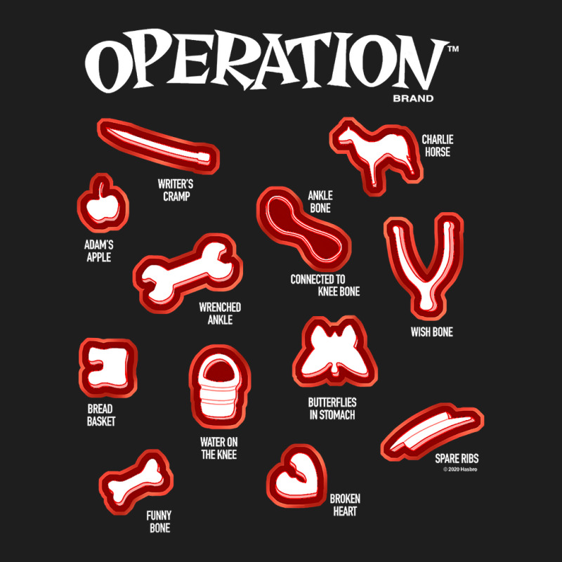 Operation Game Pieces Classic T-shirt | Artistshot