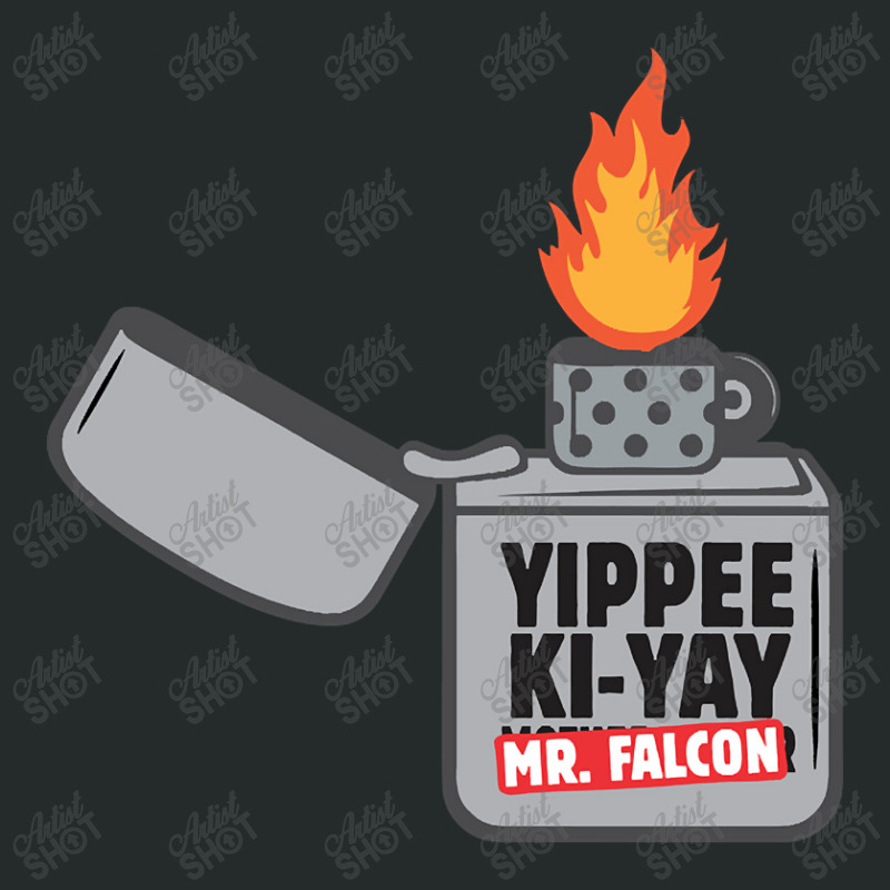 Trending Yippee Ki-yay Mr. Falcon Women's Triblend Scoop T-shirt by macklinsampson | Artistshot