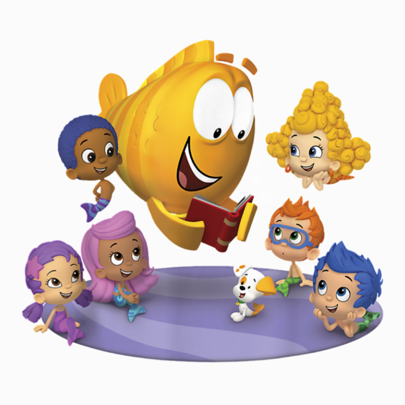 Women Men Bubble Guppies Mr. Grouper Reading To The Guppies Portrait C ...