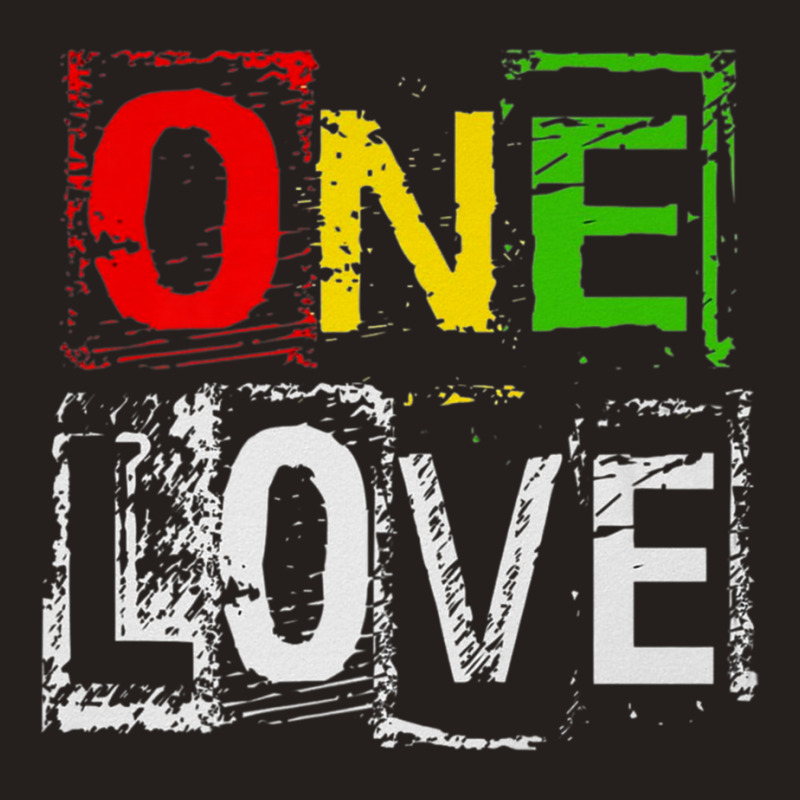 One Love Reggae Rasta Block Letter Premium T Shirt Tank Top by been | Artistshot