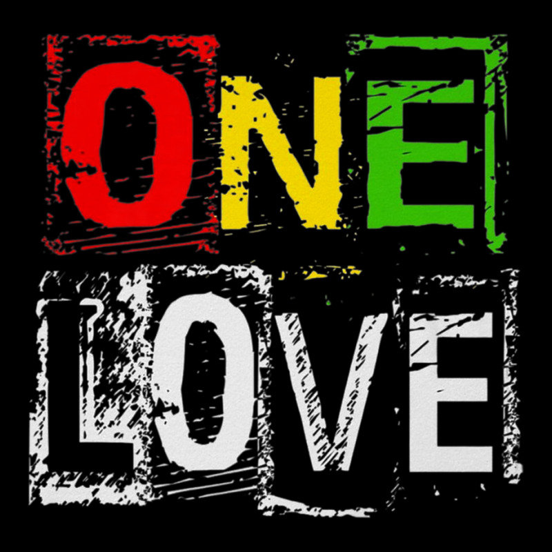 One Love Reggae Rasta Block Letter Premium T Shirt Zipper Hoodie by been | Artistshot