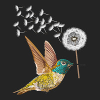 Dandelion Hummingbird Flower Birdwatcher Herbalist T Shirt 3/4 Sleeve Shirt | Artistshot