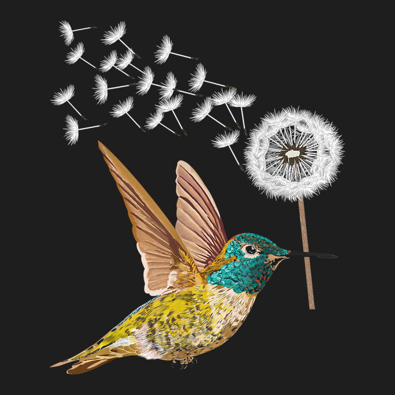 Dandelion Hummingbird Flower Birdwatcher Herbalist T Shirt Classic T-shirt by joeykujalat4t | Artistshot